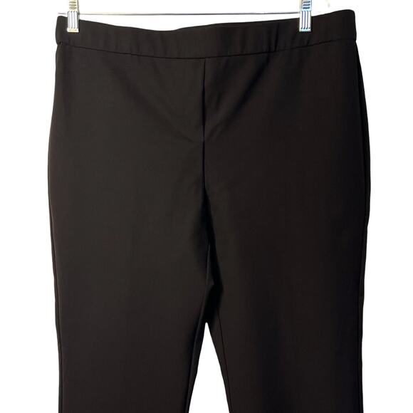 Nicole Miller Womens Pants Size XL Black Pull On Straight Leg High Rise Stretch - Picture 3 of 8